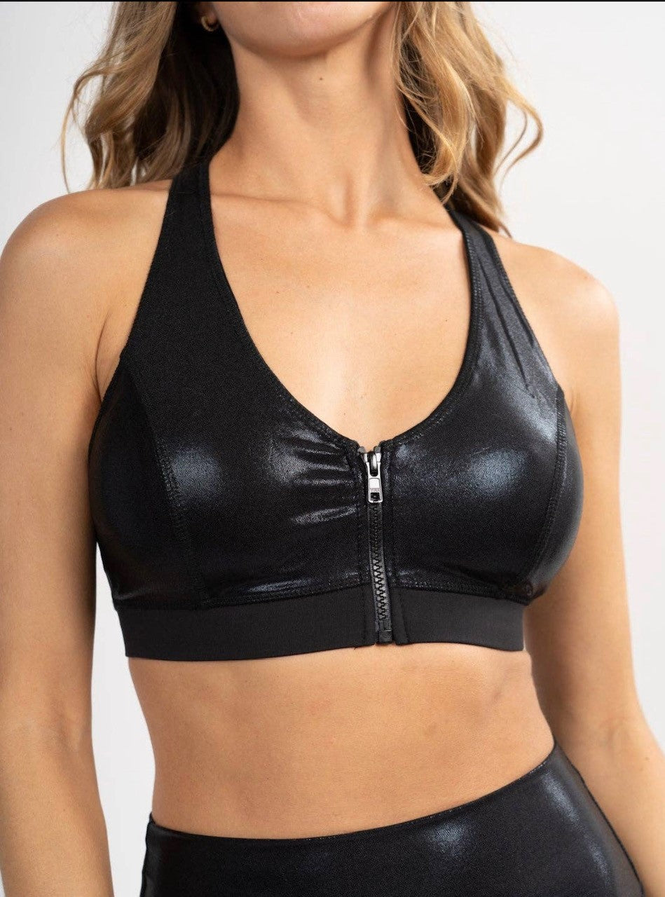 ZIPPER SPORTS BRA